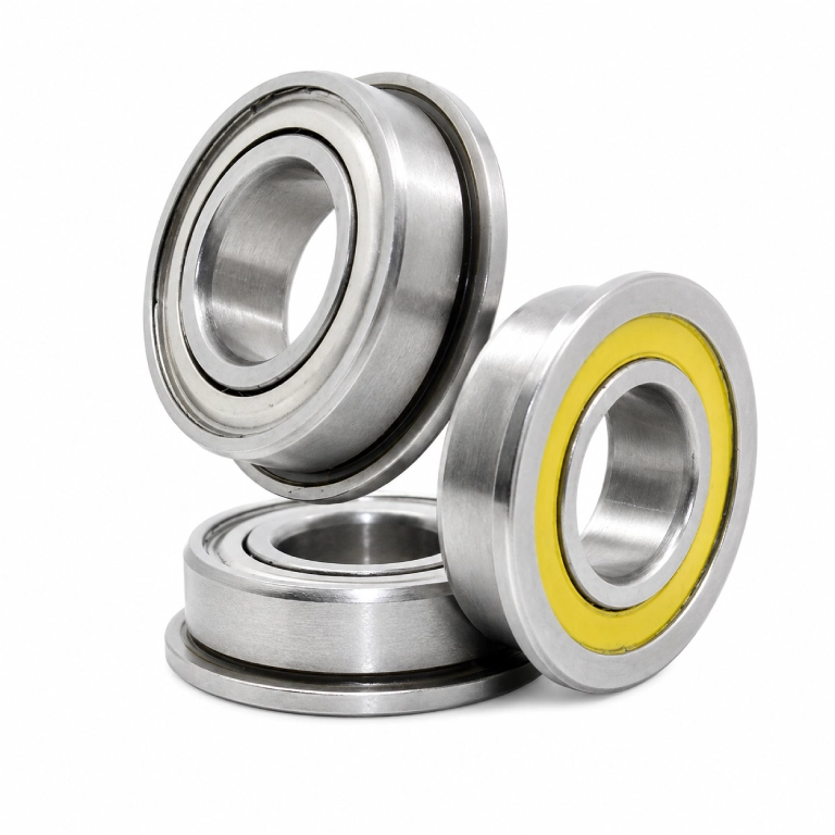 Flanged ball bearings
